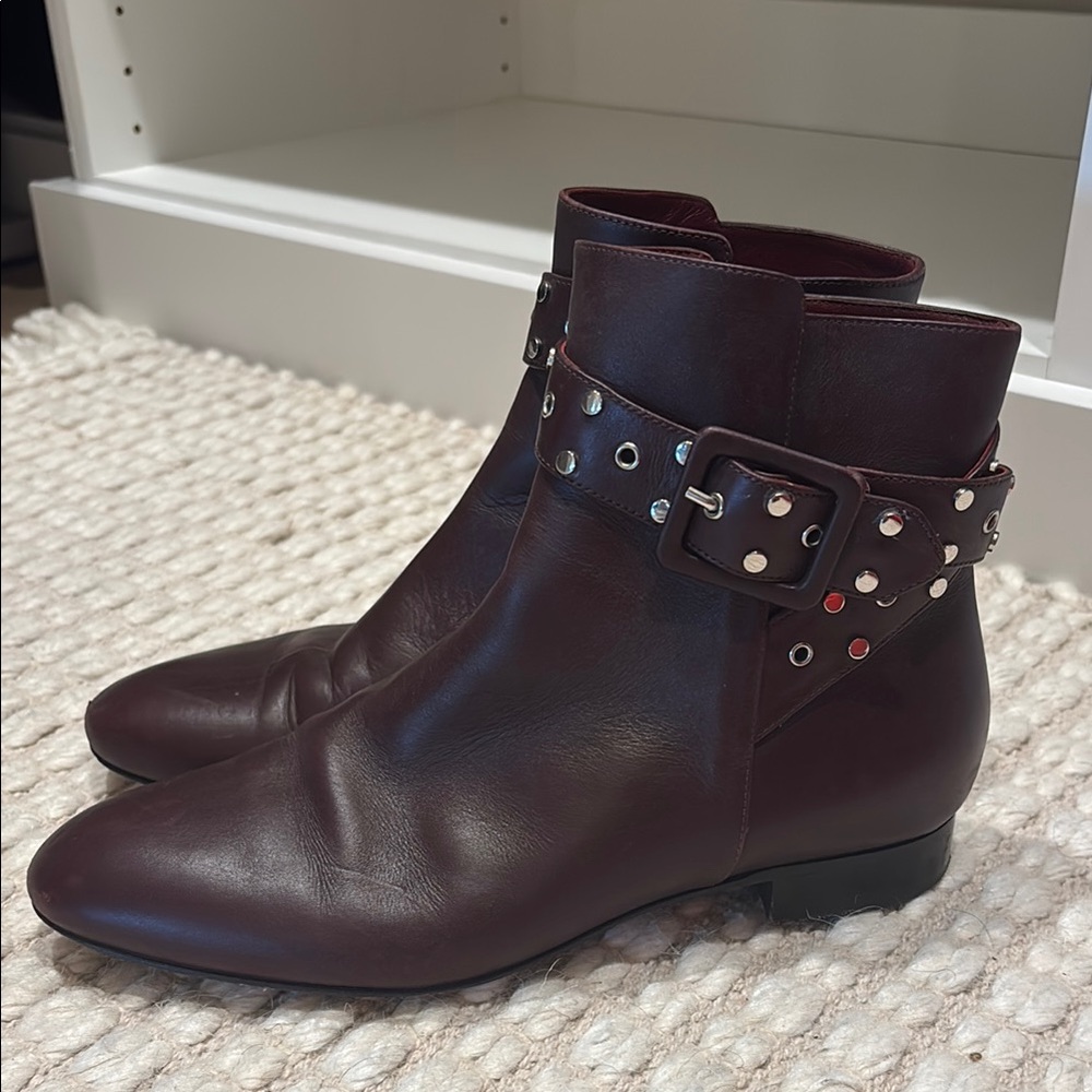 Jimmy Choo Studded Leather Ankle Boots